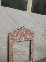 Handmade Bone Inlay Mirror Frame - Image 3