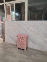 Handmade Bone Inlay Bedside